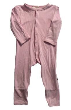Kyte Baby Pink Bamboo Romper Sleeper One Piece Baby Girl Size 3-6M
